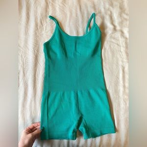 Jade Green Yoga Romper